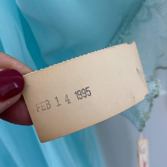 Vintage Sugar Plum Lingerie Long Sheer Peignoir Size Small - Picture 6 of 15